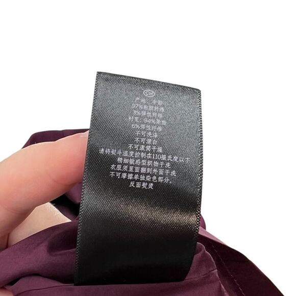 Hobbs London‎ Ruth Dress Purple Burgundy Long Bell Sleeve Sheath Size US 4 - Picture 14 of 14